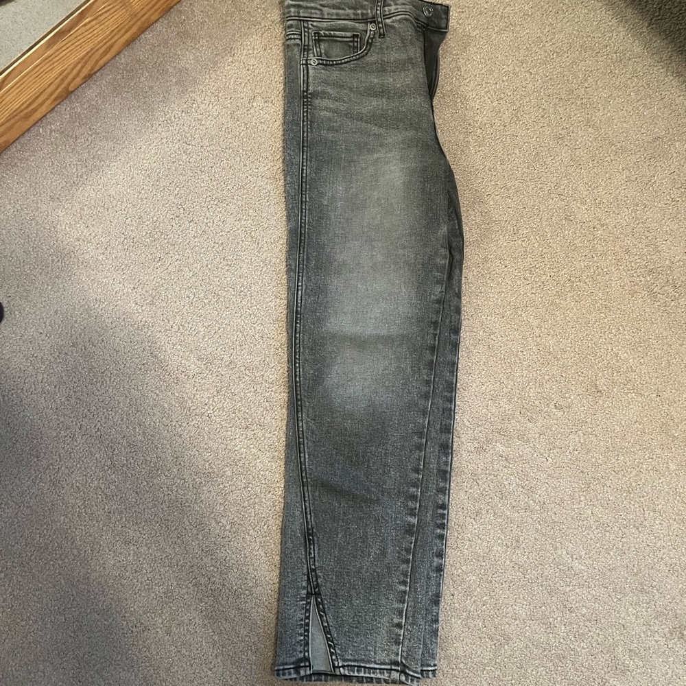 Express Gray high rise Jeans with Slit Pants size 2R
